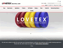 Tablet Screenshot of lovetex.com.tw